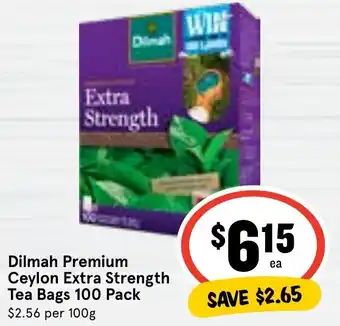 Ritchies Dilmah Premium Ceylon Extra Strength Tea Bags 100 Pack offer