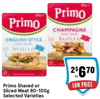 Ritchies Primo Shaved or Sliced Meat 80-100g offer