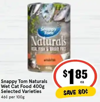 Ritchies Snappy Tom Naturals Wet Cat Food 400g offer