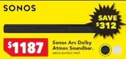 Harvey Norman Sonos Arc Dolby Atmos Soundbar offer