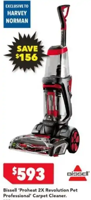 Harvey Norman Bissell 'Proheat 2X Revolution Pet Professional' Carpet Cleaner offer