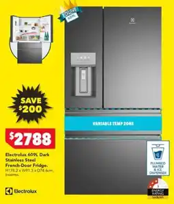 Harvey Norman Electrolux 609L Dark Stainless Steel French-Door Fridge offer