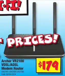 JB Hi-Fi Archer VR2100 VDSL/ADSL Modem Router offer