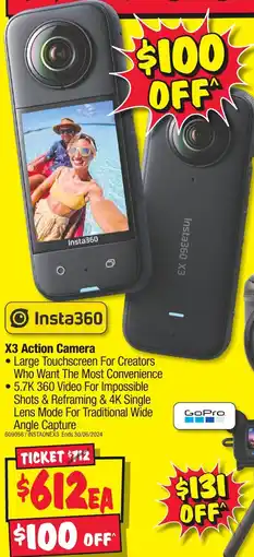 JB Hi-Fi X3 Action Camera offer