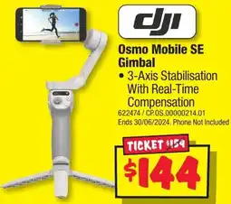 JB Hi-Fi Osmo Mobile SE Gimbal offer