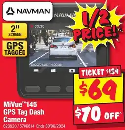 JB Hi-Fi MiVue 145 GPS Tag Dash Camera offer