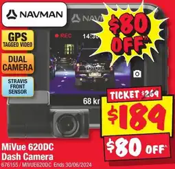JB Hi-Fi MiVue 620DC Dash Camera offer