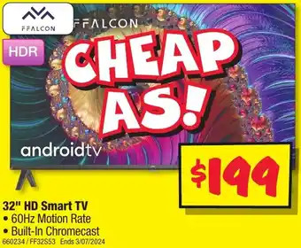 JB Hi-Fi 32" HD Smart TV offer