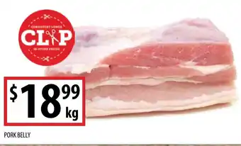 Supabarn PORK BELLY per kg offer