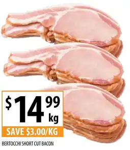 Supabarn BERTOCCHI SHORT CUT BACON per kg offer