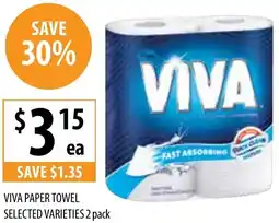 Supabarn VIVA PAPER TOWEL 2 pack offer