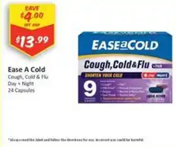 Chemist Outlet Ease A Cold Cough, Cold & Flu Day + Night 24 Capsules offer