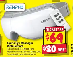JB Hi-Fi Eyeris Eye Massager With Remote offer