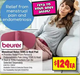 JB Hi-Fi Menstrual Relax TENS & Heat Pad offer