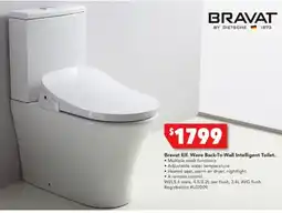 Harvey Norman Bravat Elf. Wave Back-To-Wall Intelligent Toilet offer