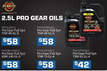 Burson Auto Parts 2.5L PRO GEAR OILS offer