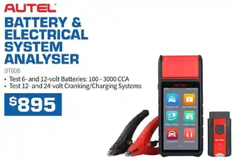 Burson Auto Parts BATTERY & ELECTRICAL SYSTEM ANALYSER offer