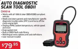 Burson Auto Parts AUTO DIAGNOSTIC SCAN TOOL OBDII offer
