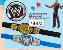 Championship Title Belt Assorted