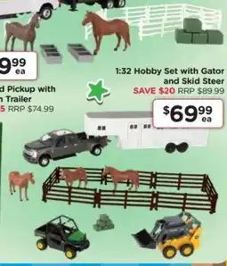 Toyworld 1:32 Hobby Set with Gator and Skid Steer offer