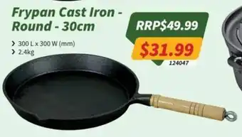 Tentworld Frypan Cast Iron - Round-30cm offer