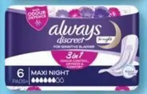 Cincotta Chemist 3 in 1 Maxi Night Pads 6 Drops 6 Pack offer