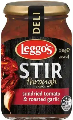 IGA Leggo's Stir Through Sauce 350g Selected Varieties offer