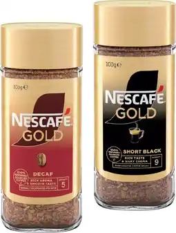 IGA Nescafé Gold Decaf, Short Black or Green Blend Instant Coffee 100g offer