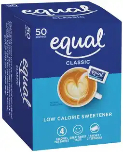 Equal Sweetener Sachets 50 Pack
