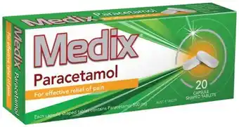 IGA Medix Paracetamol Capsule Shaped Tablets 20 Pack offer