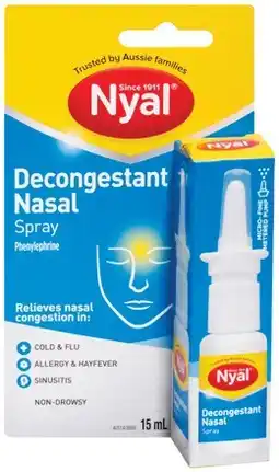 IGA Nyal Decongestant Nasal Spray 15mL offer