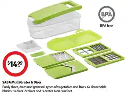 Coles SABA Multi Grater & Dicer offer