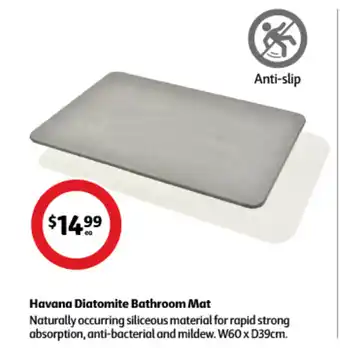 Coles Havana Diatomite Bathroom Mat offer