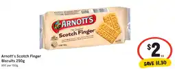 IGA Arnott's Scotch Finger Biscuits 250g offer