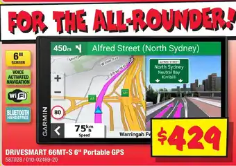 JB Hi-Fi DRIVESMART 66MT-S 6" Portable GPS offer