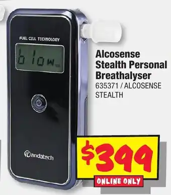 JB Hi-Fi Alcosense Stealth Personal Breathalyser offer