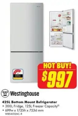 The Good Guys 425L Bottom Mount Refrigerator offer