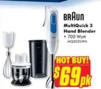 The Good Guys BRAUN MultiQuick 3 Hand Blender offer