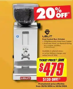 LELIT Fred Conical Burr Grinder