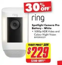 The Good Guys Spotlight Camera Pro Battery - White offer