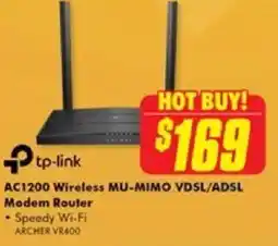 The Good Guys AC1200 Wireless MU-MIMO VDSL/ADSL Modem Router offer