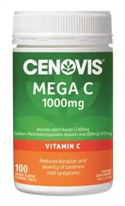 Coles Cenovis Mega C 1000mg Tablets 100 Pack offer
