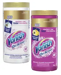 Coles Vanish NapiSan Oxi Action Gold Multi Power Laundry Booster Powder 2kg offer
