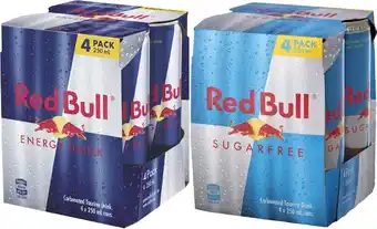 Coles Red Bull Energy Drink 4x250mL offer