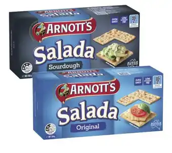 Coles Arnott's Salada Crispbread 250g offer