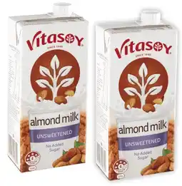 Coles Vitasoy Unsweetened Almond Milk 1 Litre offer