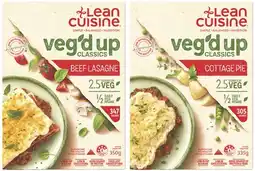 Coles Lean Cuisine Veg'd Up Meal 335g-350g offer