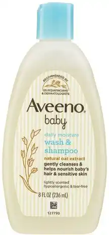 Coles Aveeno Baby Daily Moisture Wash & Shampoo 236mL offer