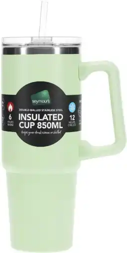 Coles Seymour's Double Walled Insulated Cup 850mL offer