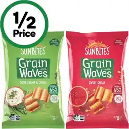 Woolworths Sunbites Grain Waves Wholegrain Chips 170g offer